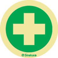 Etiqueta para equipamentos, emergência, primeiros socorros