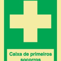 Sinal de Caixa de primeiros socorros